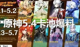 原神最新爆料卡池4.1